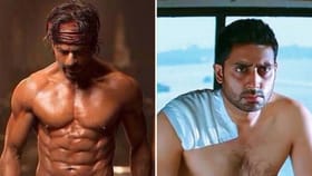 'কিং'-এর ক্লাইম্যাক্সে শাহরুখ-অভিষেকের শার্টলেস ফাইট!