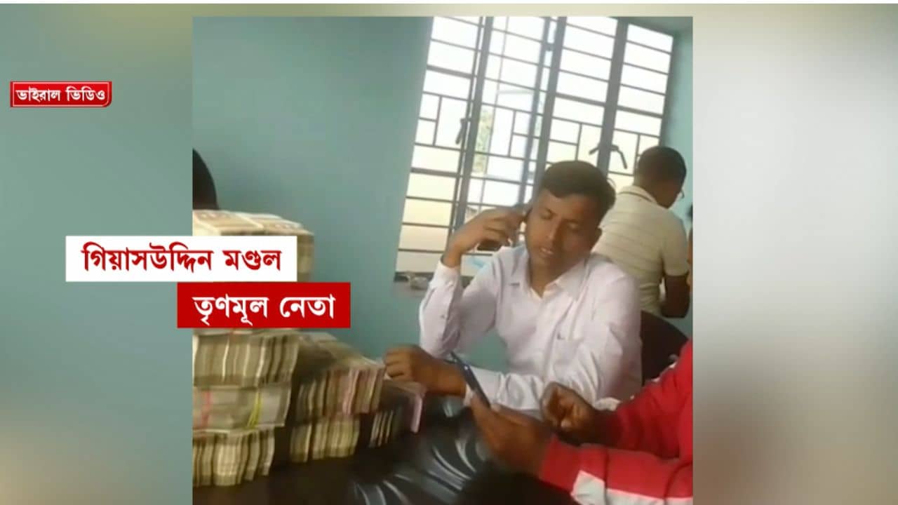 Barasat: টাকার পাহাড়ের সামনে বসে তৃণমূলের পঞ্চায়েত সমিতির সহসভাপতি, ভাইরাল ভিডিয়ো ঘিরে শোরগোল