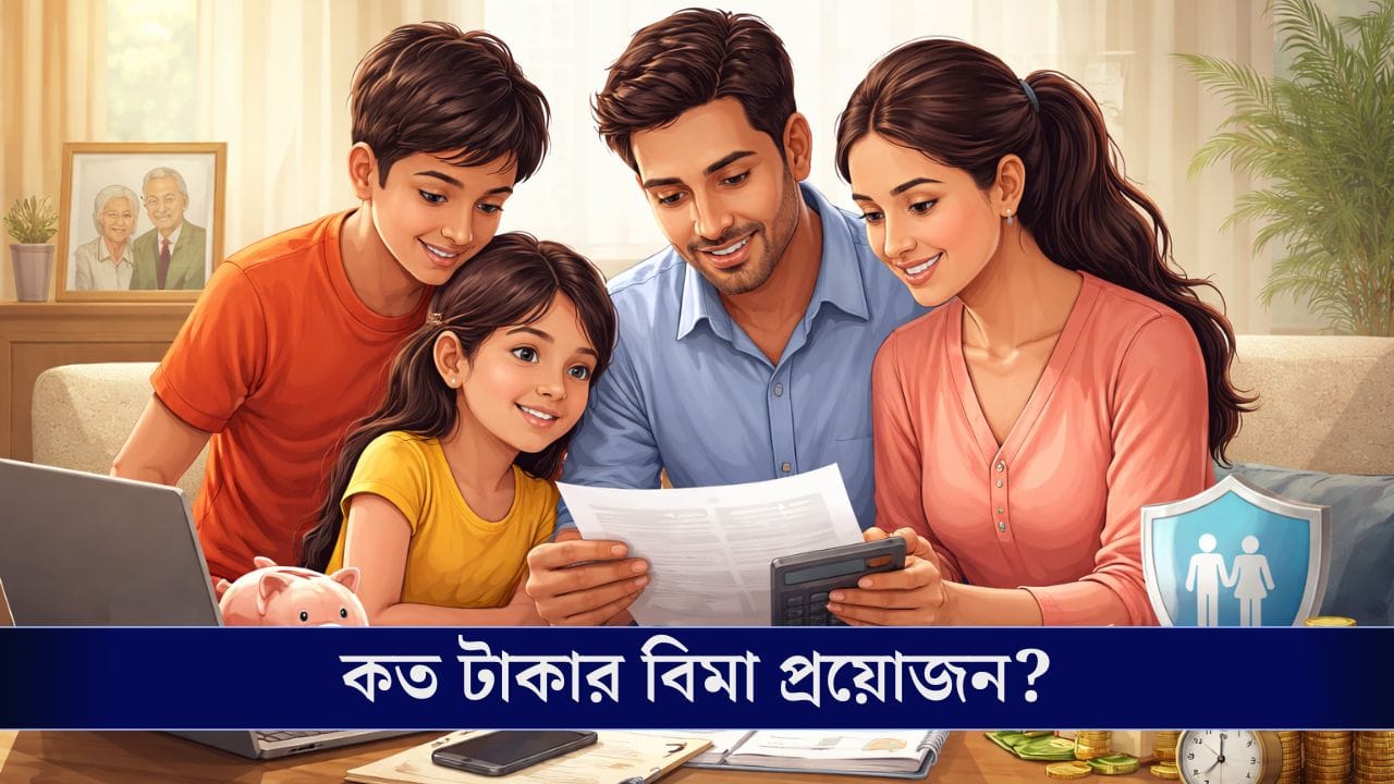 আপনার আয়েই নির্ভরশীল পরিবার! কত টাকার টার্ম ইন্সিওরেন্স প্রয়োজন জানেন? আপনার আয়েই নির্ভরশীল পরিবার! কত টাকার টার্ম ইন্সিওরেন্স প্রয়োজন জানেন?