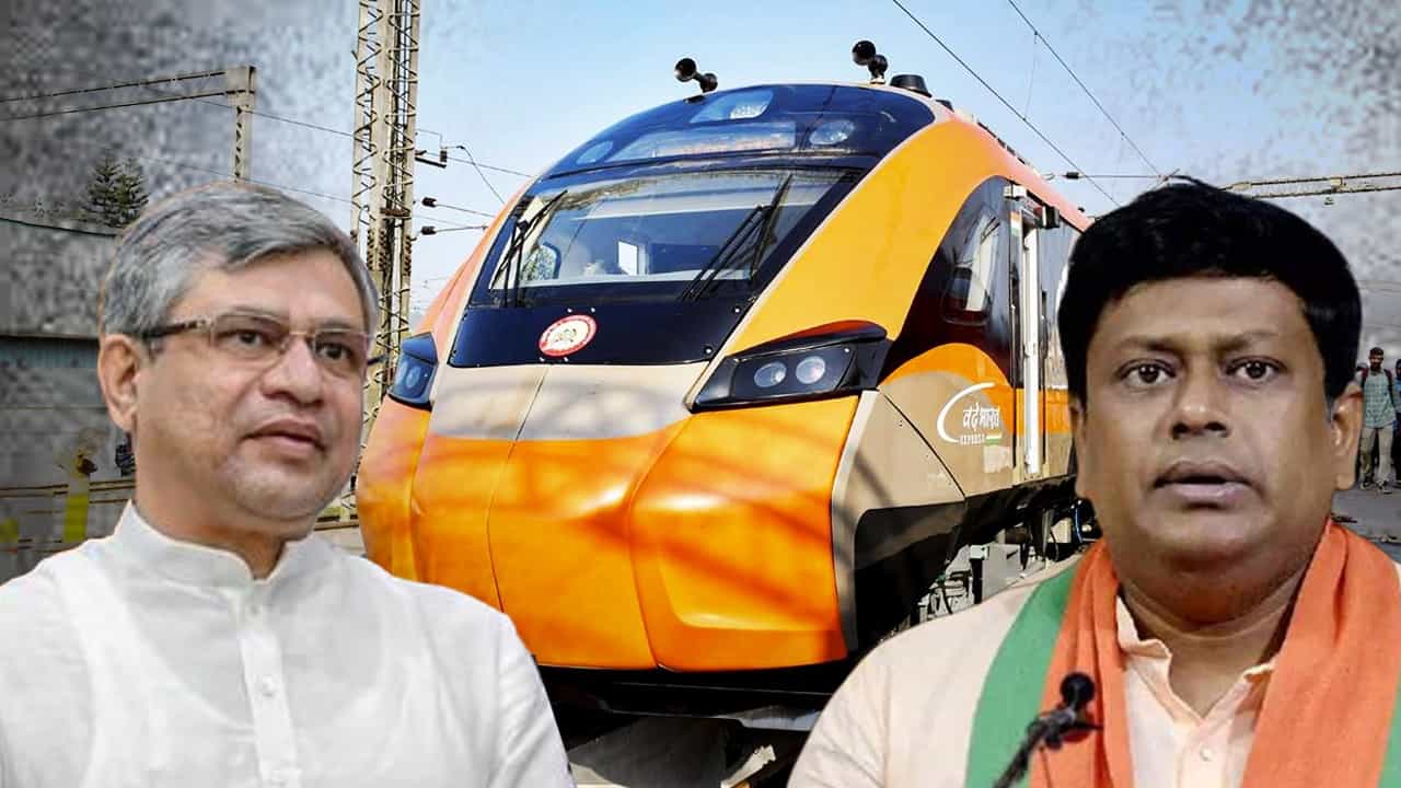 Vande Bharat Sleeper: বন্দে ভারত স্লিপারে আমিষ কি পাওয়া যাবে? রেলমন্ত্রীর সঙ্গে কথা বলে যা জানালেন সুকান্ত... Vande Bharat Sleeper: বন্দে ভারত স্লিপারে আমিষ কি পাওয়া যাবে? রেলমন্ত্রীর সঙ্গে কথা বলে যা জানালেন সুকান্ত...