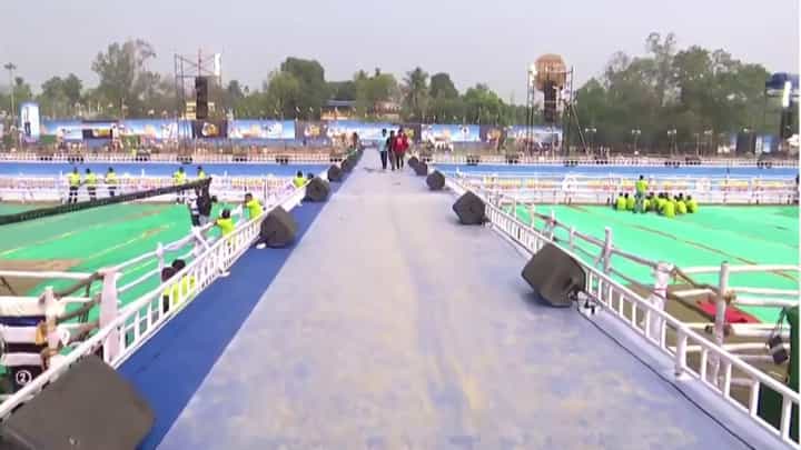 চমকের পর চমক! দেখুন অভিষেকের মেগা-র্যালির সেই মঞ্চ চমকের পর চমক! দেখুন অভিষেকের মেগা-র্যালির সেই মঞ্চ