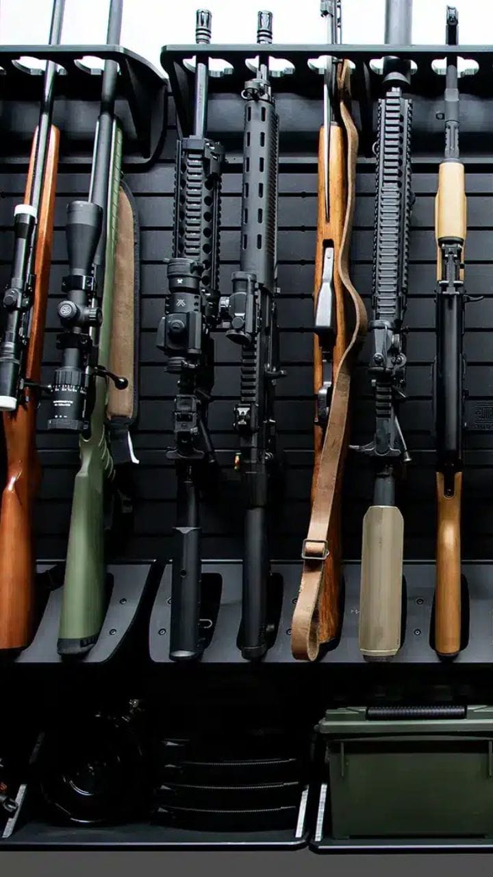 বাড়ির পাম্প হাউসে সাজানো থরে থরে আগ্নেয়াস্ত্র! দেখুন সেই ভিডিয়ো