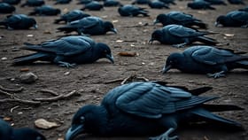 শয়ে শয়ে কাক মরে যাচ্ছে, ওই এলাকায় পা মাড়াতেও বারণ করছে সরকার! কেন?