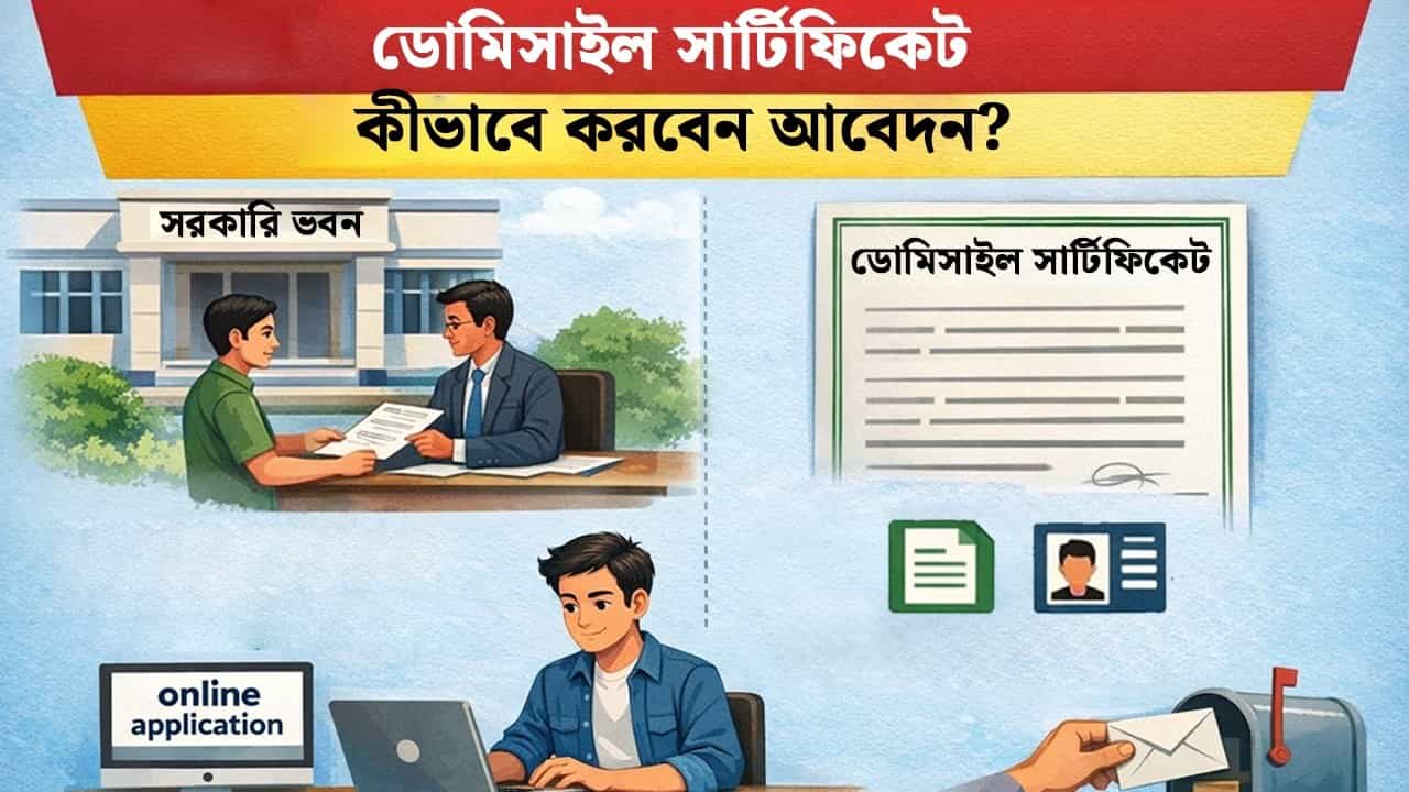 Domicile Certificate: কীভাবে কোথায় আবেদন করলে মিলবে ডোমিসাইল সার্টিফিকেট? Domicile Certificate: কীভাবে কোথায় আবেদন করলে মিলবে ডোমিসাইল সার্টিফিকেট?