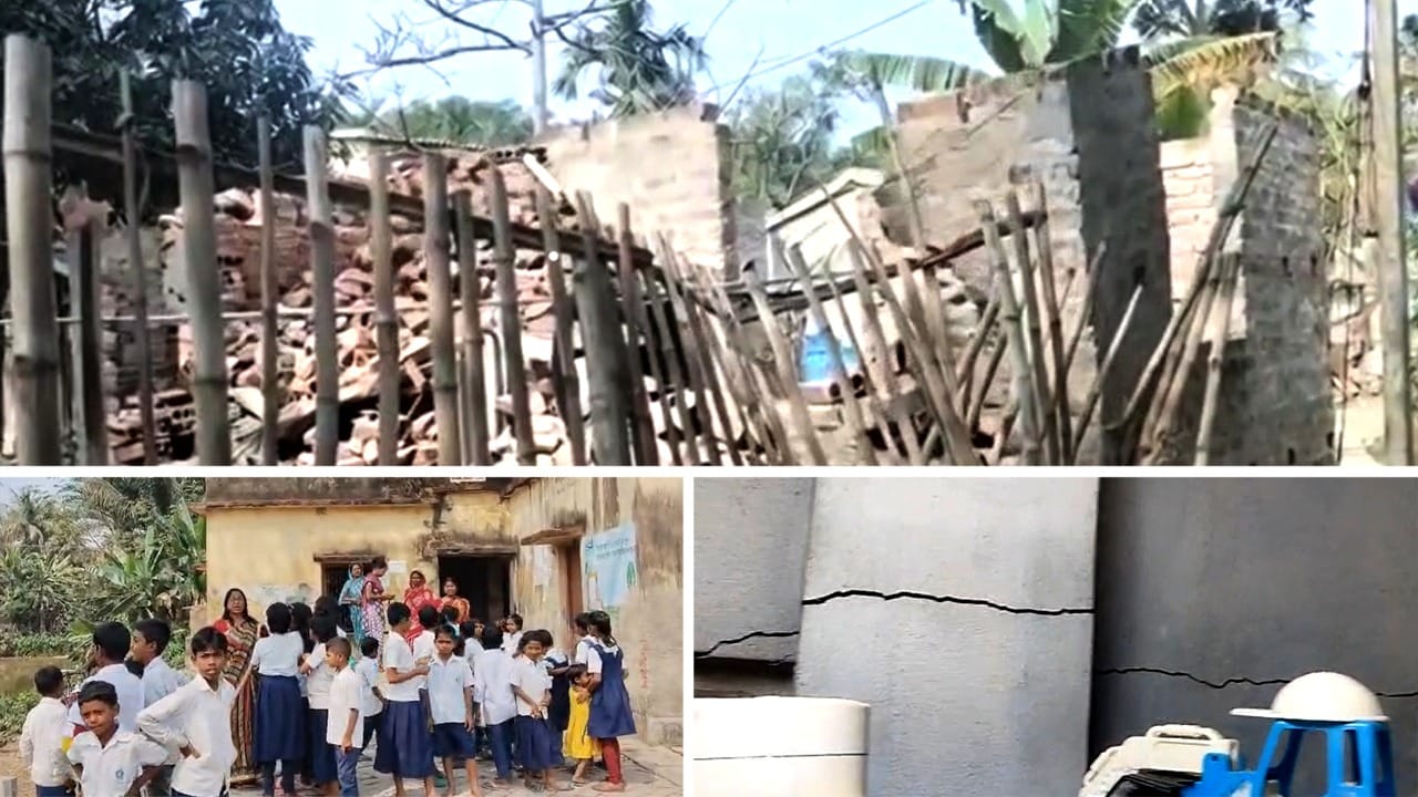 Earthquake: কোথাও ভেঙে পড়ল নির্মীয়মাণ বাড়ি, কোথাও স্কুলে হুলস্থূল, ভূমিকম্পে ছড়াল আতঙ্ক Earthquake: কোথাও ভেঙে পড়ল নির্মীয়মাণ বাড়ি, কোথাও স্কুলে হুলস্থূল, ভূমিকম্পে ছড়াল আতঙ্ক
