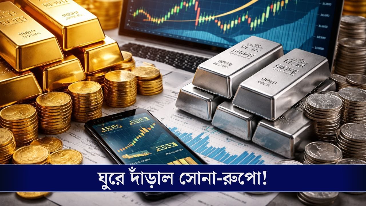 টানা পড়ার পর এবার ঘুরে দাঁড়াল সোনা ও রুপো, কত বাড়বে? টানা পড়ার পর এবার ঘুরে দাঁড়াল সোনা ও রুপো, কত বাড়বে?