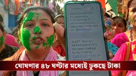 আজকেই মেসেজ এসেছে, ১৭০০ টাকা ঢুকেছে’, সবুজ আবিরে মাতোয়ারা মহিলারা