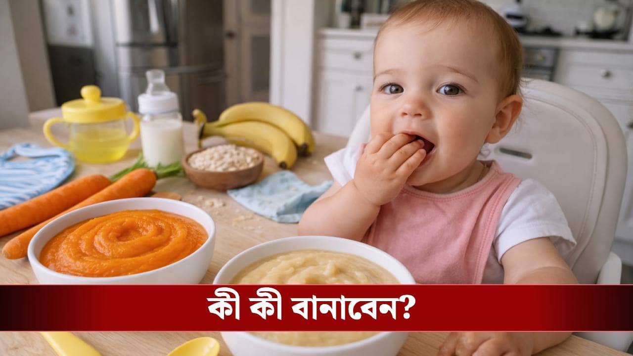 বাজার থেকে কিনে নয় বাড়িতেই বানিয়ে নিন পুষ্টিকর বেবি ফুড
