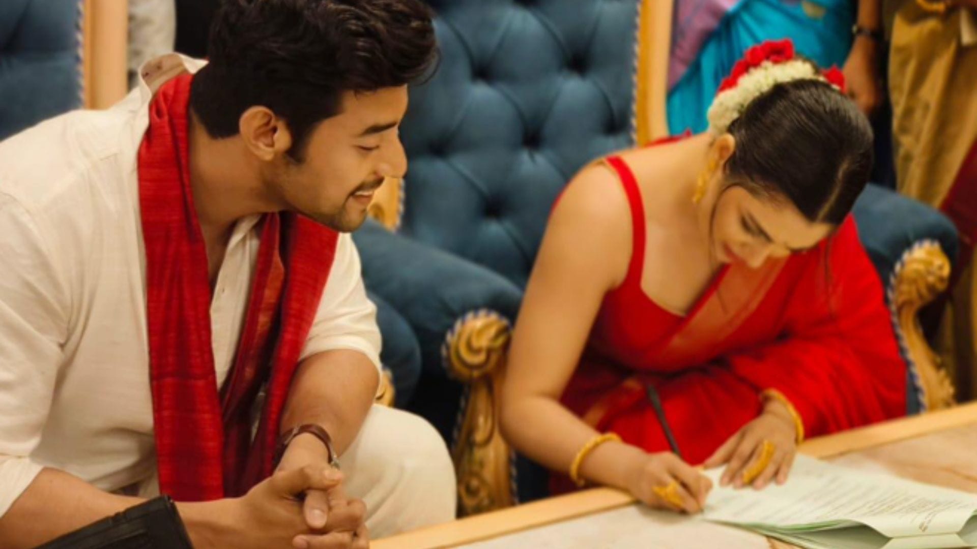 প্রেম দিবসে নতুন জীবনের মধুর শুরুওয়াত, সাত পাকে বাঁধা পড়লেন রণজয়-শ্যামৌপ্তি প্রেম দিবসে নতুন জীবনের মধুর শুরুওয়াত, সাত পাকে বাঁধা পড়লেন রণজয়-শ্যামৌপ্তি