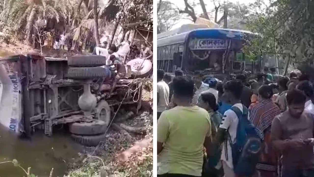 Road accident: যাত্রীদের আর্তনাদ, মুহূর্তে উলট-পালট হয়ে গেল সবকিছু, কুলপিতে ভয়ঙ্কর দুর্ঘটনা