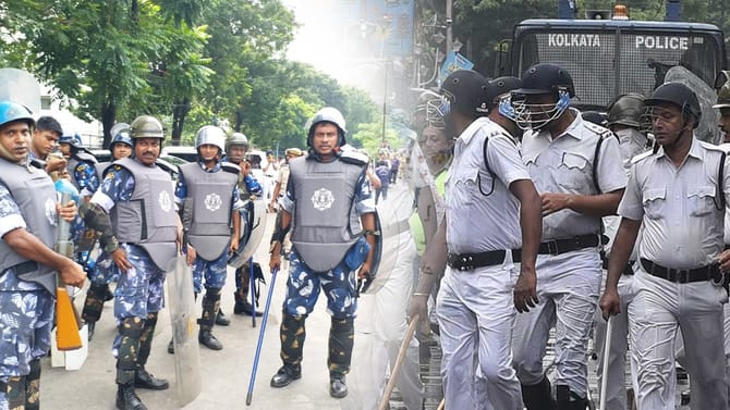 পশ্চিমবঙ্গে বিশেষ সতর্কতা জারি, বাহিনীকে প্রস্তুত থাকার নির্দেশ