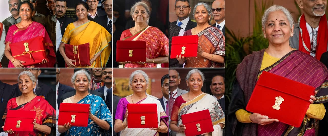 Nirmala Sitharaman: প্রতিবারই থাকে ভোটের ছোঁয়া, অর্থমন্ত্রী এবার কোন রাজ্যের শাড়ি পরলেন?
