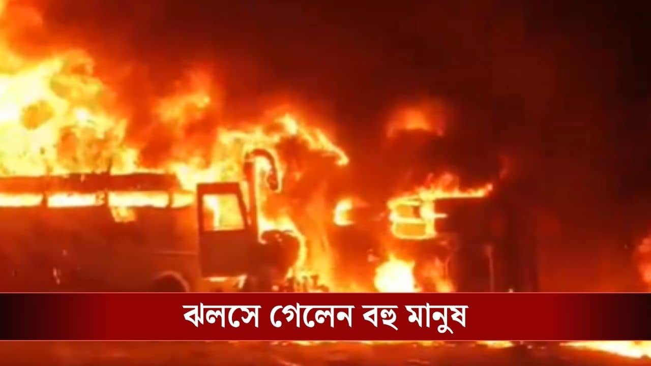 Andhra Pradesh Accident : অন্ধ্রপ্রদেশে ভয়াবহ দুর্ঘটনা, বাস-লরির সংঘর্ষে ঝলসে মৃত্যু ১২ জনের