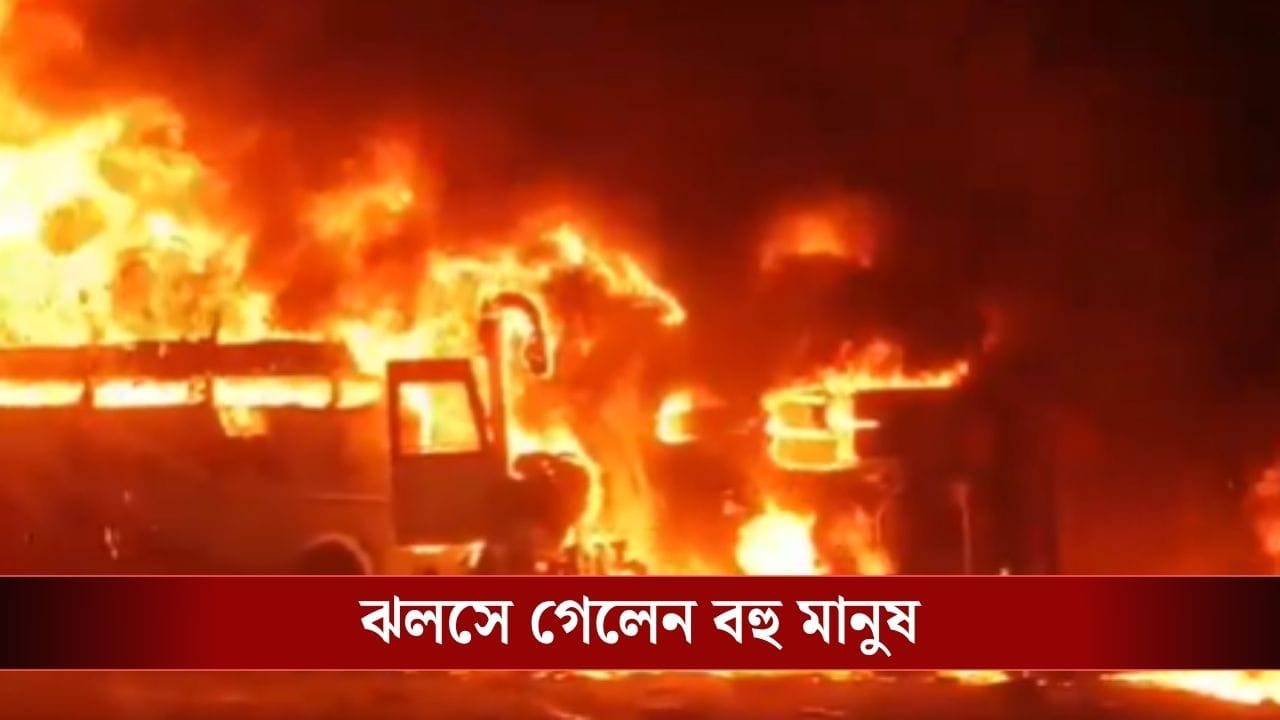 Andhra Pradesh Accident : অন্ধ্রপ্রদেশে ভয়াবহ দুর্ঘটনা, বাস-লরির সংঘর্ষে ঝলসে মৃত্যু ১২ জনের Andhra Pradesh Accident : অন্ধ্রপ্রদেশে ভয়াবহ দুর্ঘটনা, বাস-লরির সংঘর্ষে ঝলসে মৃত্যু ১২ জনের