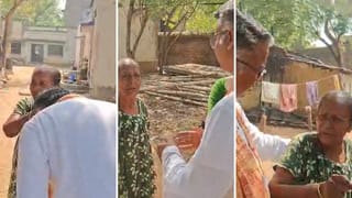 বিজেপি প্রার্থীর হাত ধরে কেঁদে ফেললেন তৃণমূল নেতার মা, দেখুন কী বললেন?