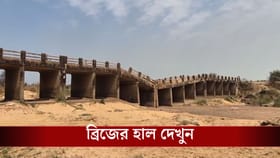 ব্রিজ ভেঙে ঝুলে গিয়েছে, তার উপর দিয়েই চলছে যাতায়াত, হাল দেখুন