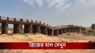 Bankura: ব্রিজ ভেঙে ঝুলে গিয়েছে, তার উপর দিয়েই চলছে যাতায়াত, বাঁকুড়ার হাল দেখুন