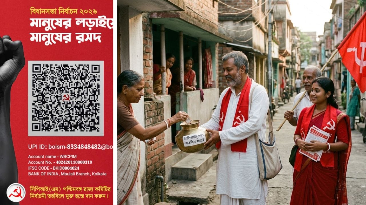 CPIM News: কৌটো নাচানো থেকে কিউআর কোড, জানেন ভোটের সময় কত টাকা তুলছে সিপিএম? CPIM News: কৌটো নাচানো থেকে কিউআর কোড, জানেন ভোটের সময় কত টাকা তুলছে সিপিএম?