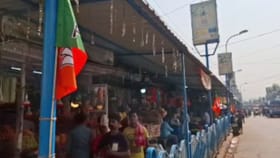 ক্যানিংয়ে তুমুল অশান্তি, মিছিলের আগেই BJP পতাকা দেওয়া হল ছিঁড়ে