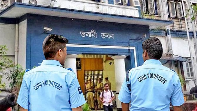 পুলিশ নয়, সিভিক ভলান্টিয়ারের বদলির নির্দেশিকা জারি ভবানী ভবনের!