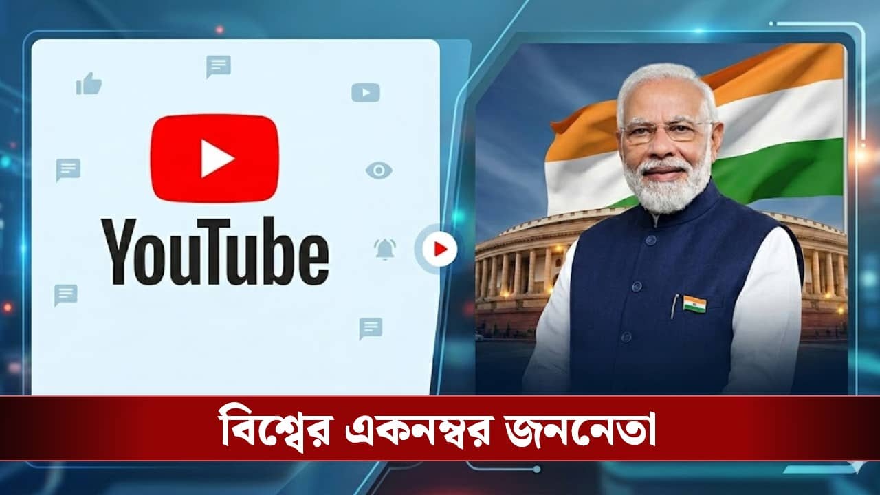 PM Narendra Modi: ৩ কোটি সাবস্ক্রাইবার ছাড়িয়ে বিশ্বের এক নম্বর জননেতা! ইউটিউবে বিশ্বরেকর্ড প্রধানমন্ত্রী নরেন্দ্র মোদীর