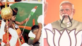 মঞ্চে ভাষণ শুরুর আগেই মোদী যা করলেন, এক মুহূর্তে মন জিতলেন সকলের