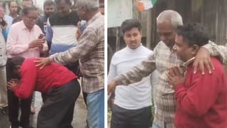 Paresh Adhikari: ভোটারের কাঁধ ধরে টেনে নিয়ে গিয়ে পরেশকে প্রণাম করালেন তৃণমূল কর্মী