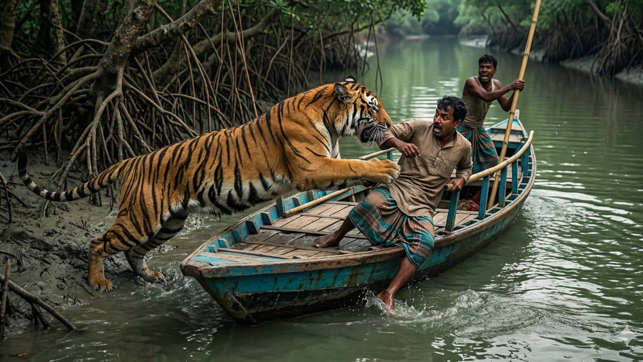 Sundarban: বাঘের ঘাড়ে মেরেছি বাড়ি, জঙ্গলে ছিল ঘাপটি মেরে, যেই না নিখিলকে দেখেছে অমনি ঝাঁপ, হাড়হিম ঘটনা সুন্দরবনে