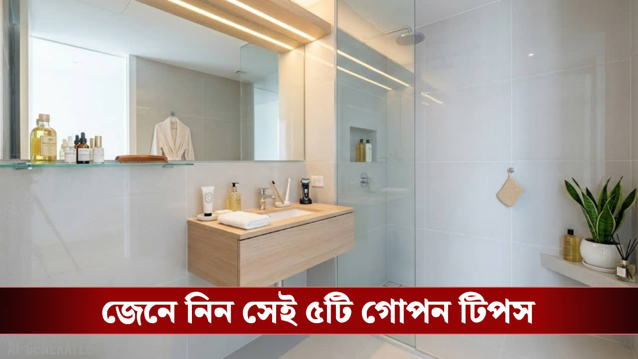 ফ্ল্যাটের ছোট বাথরুম নিয়ে মন খারাপ? ছোট বাথরুমকে এভাবে বানান ফাইভ স্টার হোটেলের মত 