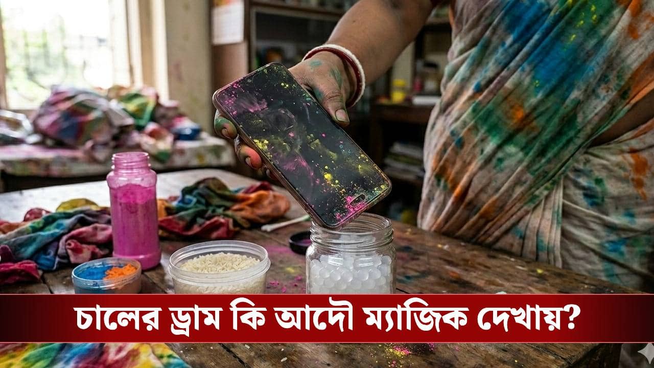 স্মার্ট ফোনে রং জল ঢুকেছে? চালের ড্রামে ঢোকালে বিপদ! মানুন এই টিপস