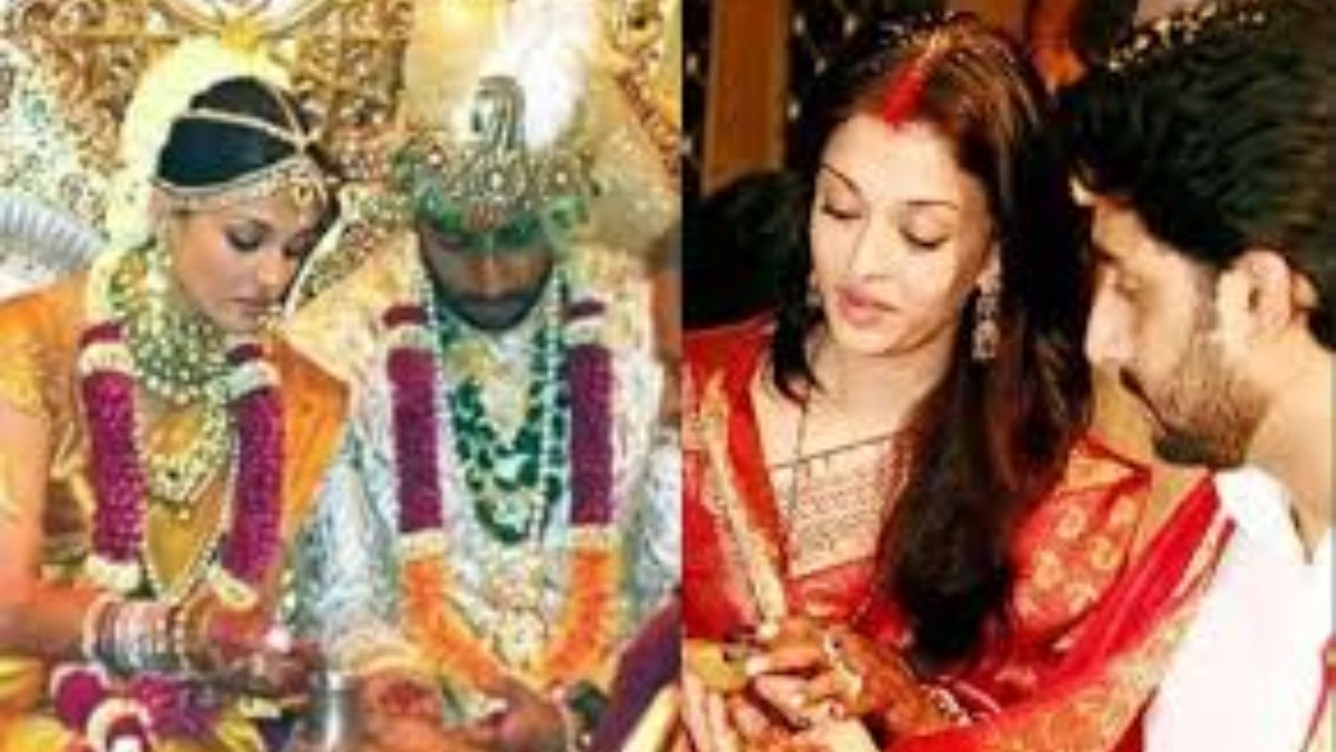 বিয়ের মেনুতে ছিল দেশি ও বিদেশি খাবারের এলাহি আয়োজন। বচ্চন পরিবার ও রাই পরিবারের ঐতিহ্য অনুযায়ী উত্তর ও দক্ষিণ ভারতীয় খাবারের ওপর বিশেষ জোর দেওয়া হয়েছিল।