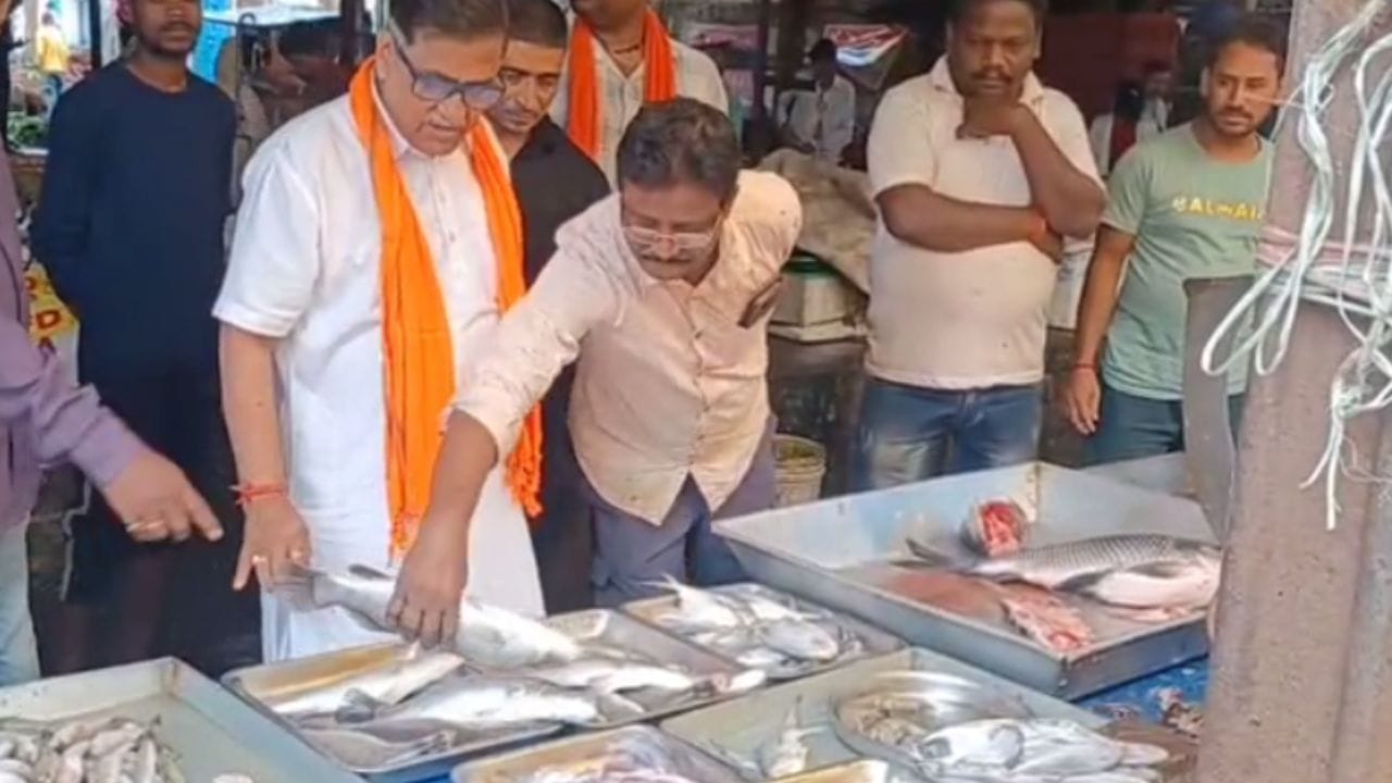 এরপর থেকে মাছ কেনেন। সেই মাছ জমা জলে ছেড়ে প্রতিবাদ করেন।