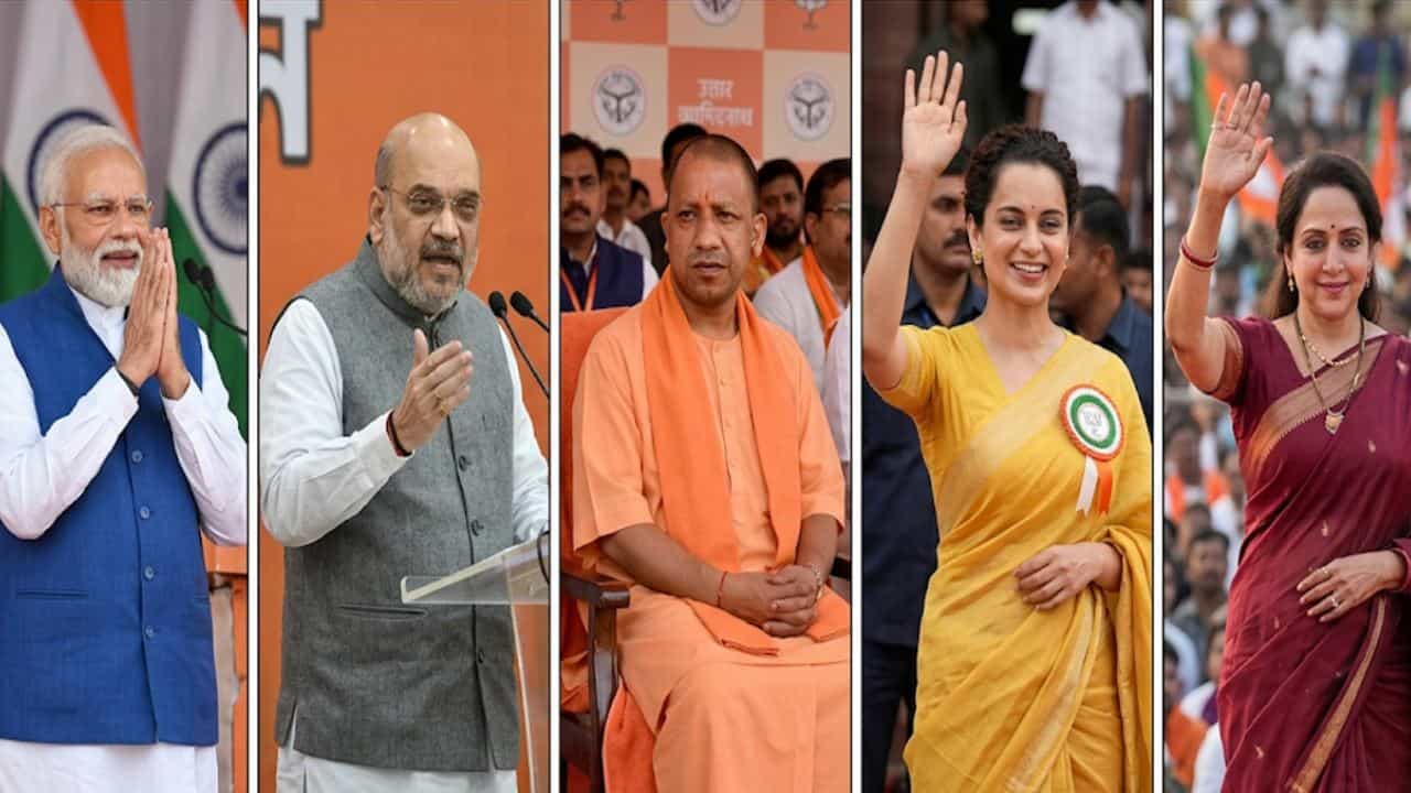 BJP Election Campaign in Bengal: একেবারে ৩৬০ ডিগ্রি প্রচার! মোদী থেকে শাহ-আদিত্যনাথ-কঙ্গনা-হেমা, প্রথম দফায় বাংলায় কার নামে ক’টা কর্মসূচি BJP Election Campaign in Bengal: একেবারে ৩৬০ ডিগ্রি প্রচার! মোদী থেকে শাহ-আদিত্যনাথ-কঙ্গনা-হেমা, প্রথম দফায় বাংলায় কার নামে ক’টা কর্মসূচি