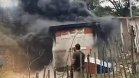 BSF ক্যাম্প জ্বলছে দাউদাউ করে, ভিতরে শেষ জওয়ান!