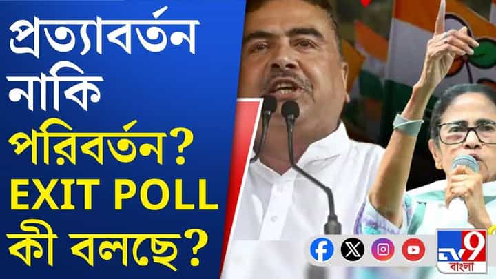 Exit Poll 2026-এ কোন দলের পাল্লা ভারী? সব সমীক্ষার রিপোর্ট দেখে নিন একনজরে Exit Poll 2026-এ কোন দলের পাল্লা ভারী? সব সমীক্ষার রিপোর্ট দেখে নিন একনজরে