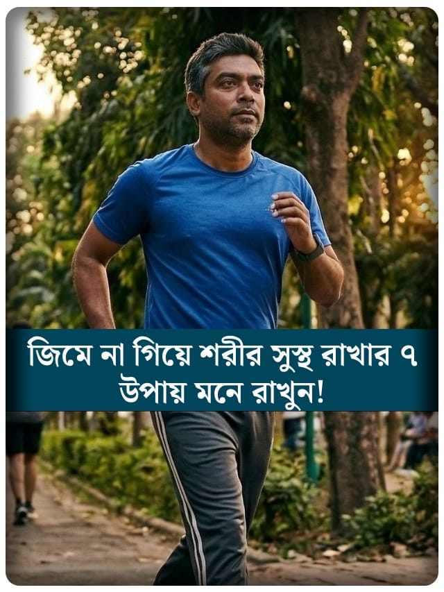 জিমে না গিয়ে শরীর সুস্থ রাখার ৭ উপায় মনে রাখুন!