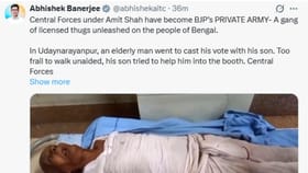 কেন্দ্রীয় বাহিনীর মারে মৃত্যু ভোটারের! তৃণমূলের অভিযোগ খারিজ করল কমিশন