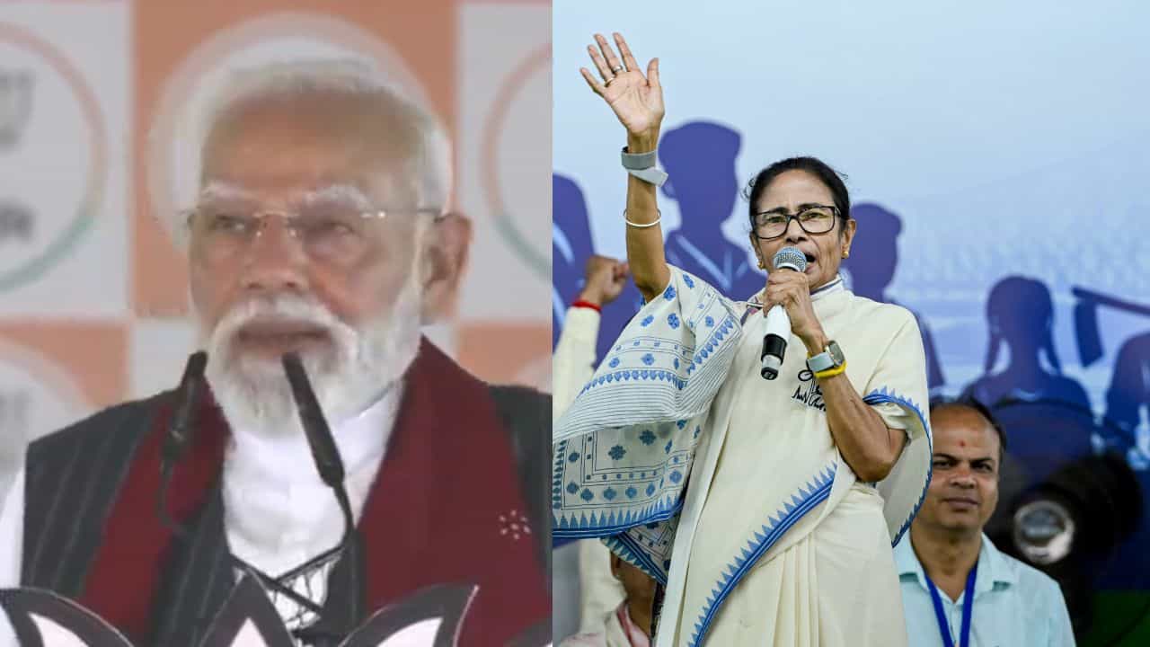 মহিলা সংরক্ষণ বিল (সংশোধনী) নিয়ে জোর রাজনৈতিক তরজা শুরু হয়েছে। বাংলায় এসে এই ইস্যুতে তৃণমূলকে কড়া ভাষায় আক্রমণ করেছেন প্রধানমন্ত্রী নরেন্দ্র মোদী। পাল্টা জবাব দিয়েছেন মমতা বন্দ্যোপাধ্যায়ও। একে অপরকে আক্রমণ করে কী বললেন তাঁরা?