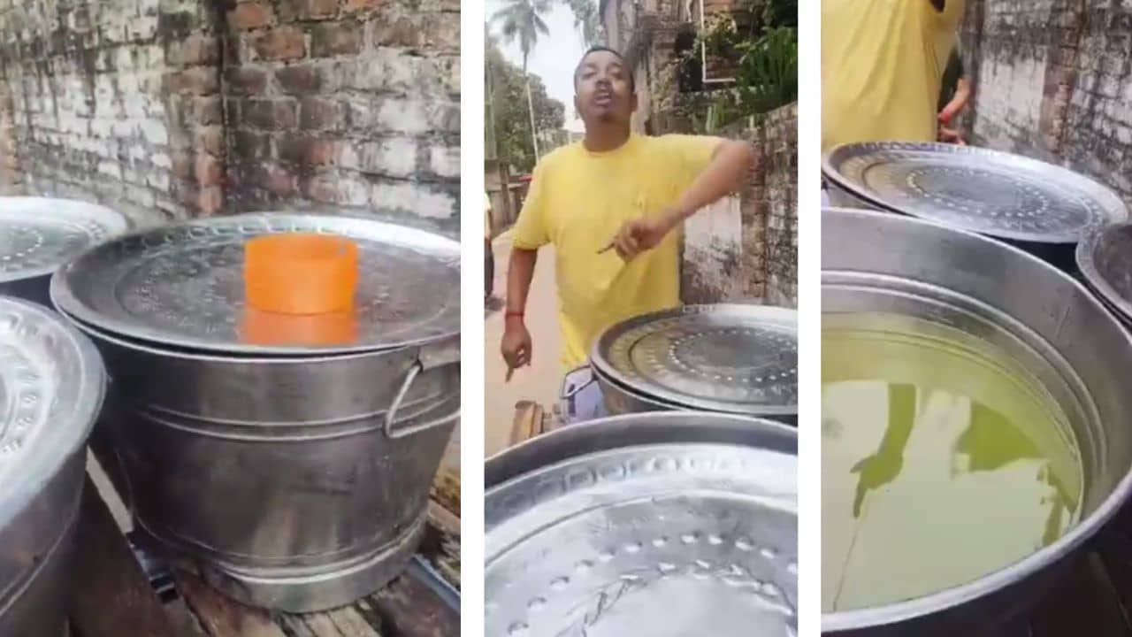 Nabadwip Assembly: ভোটারদের শরবত খাওয়াচ্ছিলেন, হাতেনাতে ধরল বিজেপি কর্মীরা