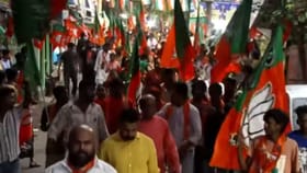 বিধাননগরে রোড শো নীতিন নবিনের