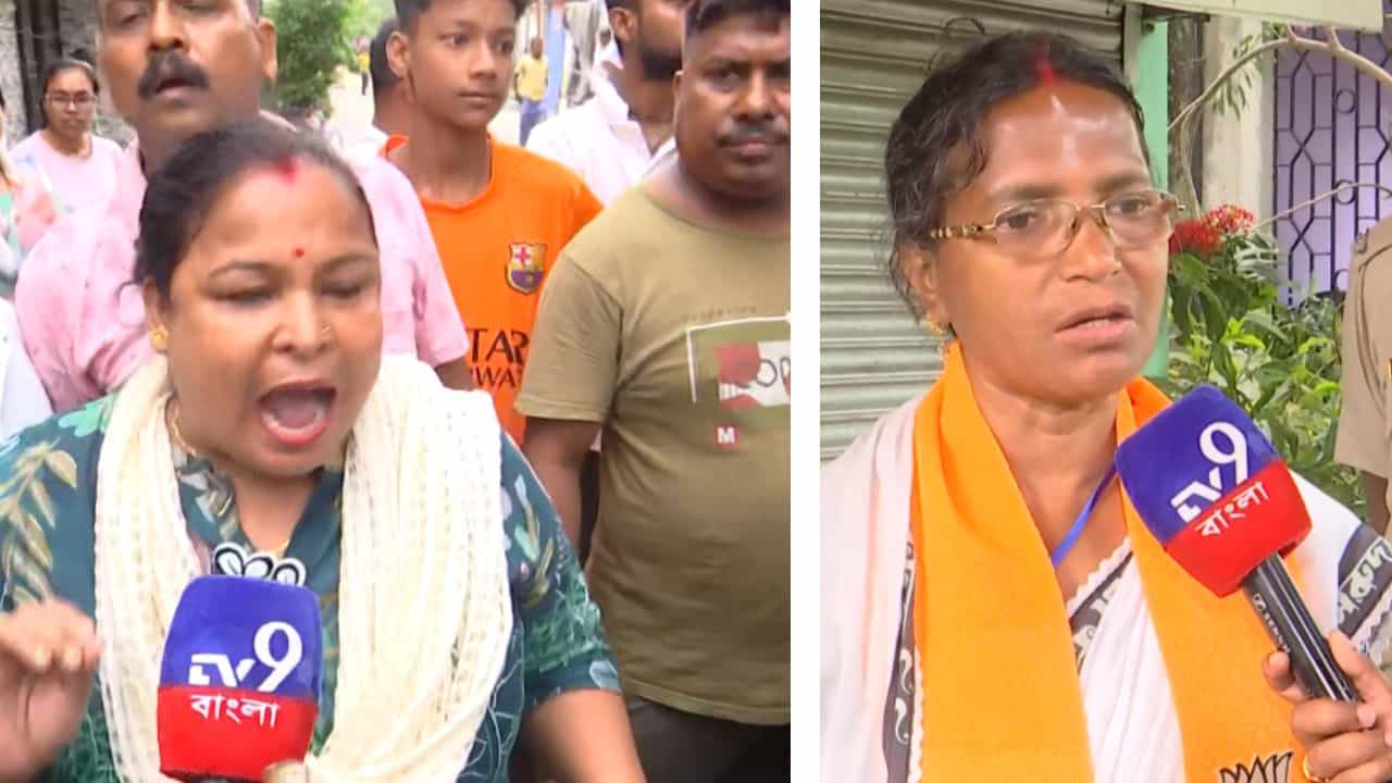 Panihati Assembly Election: বুথে যেতেই রত্নাকে দেখে তেড়ে এলেন TMC-র লোকজন, বিজেপি প্রার্থীকে দেখে উঠল 'জয় বাংলা'