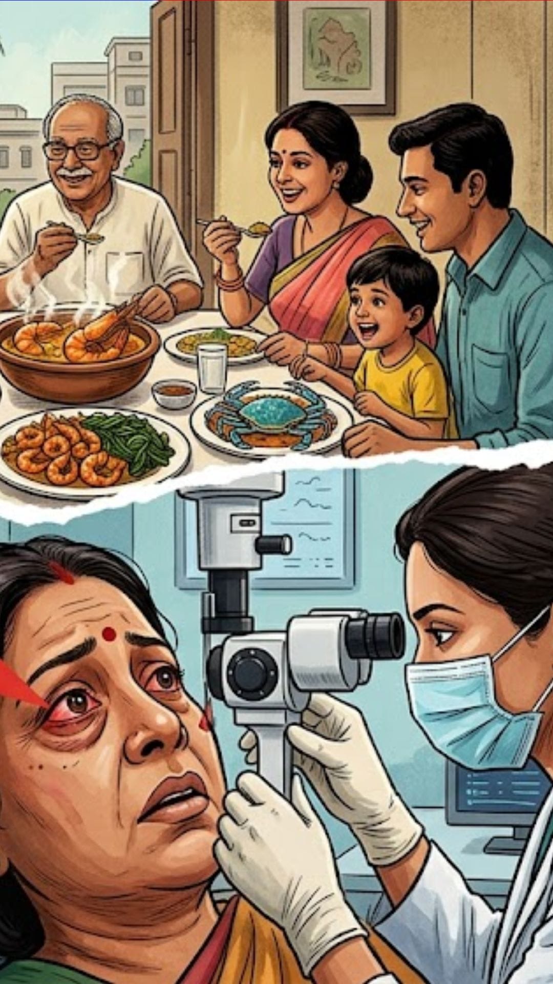 চিংড়ি, সামুদ্রিক কাঁকড়া থেকেই মানবদেহে ছড়াচ্ছে সংক্রমণ