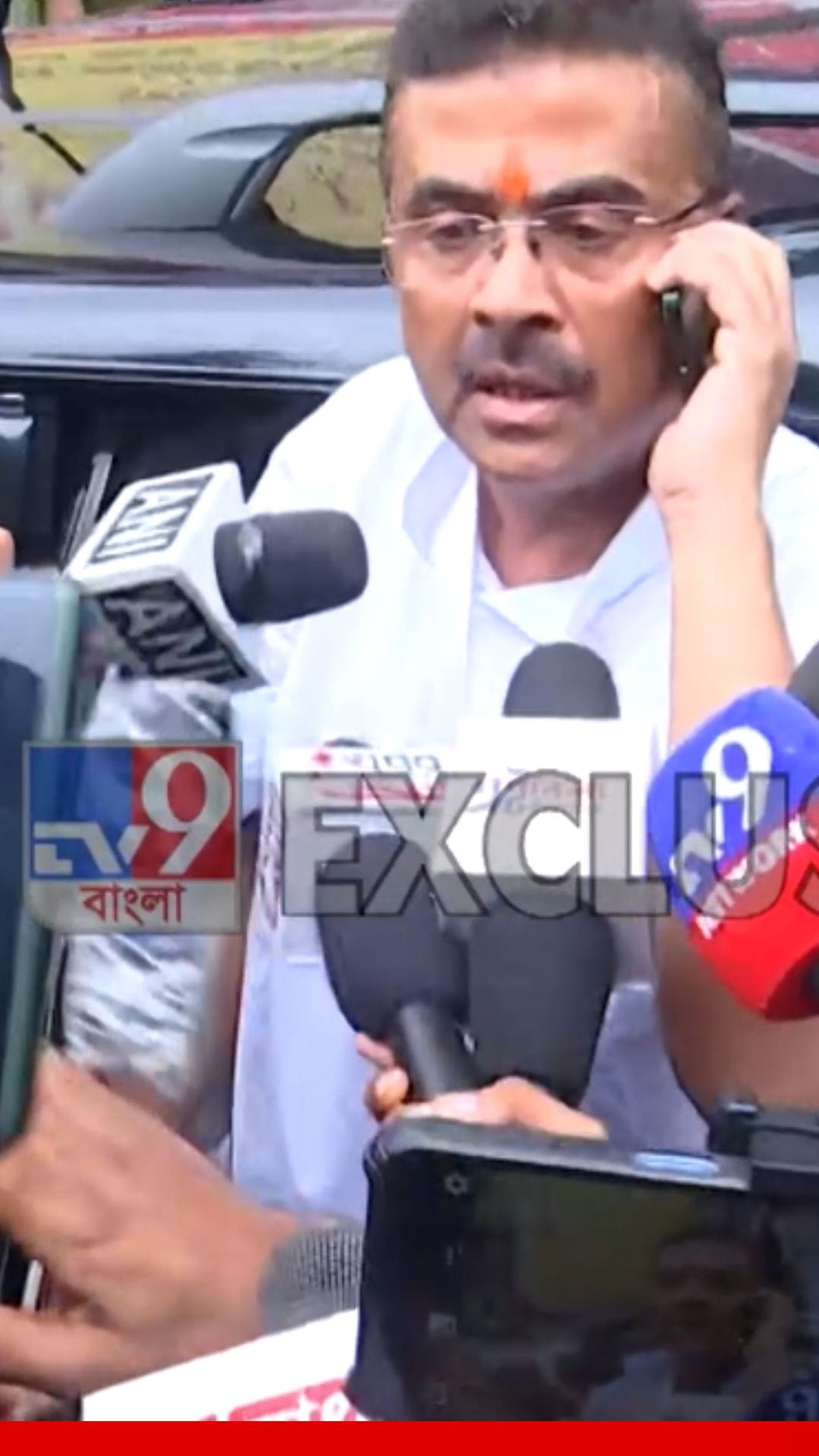 শুভেন্দু কালীঘাটে ঢুকতেই স্লোগান শুরু TMC সমর্থকদের