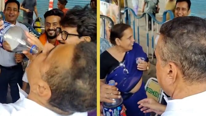 সবাই অবাক, ভবানীপুরে TMC-র ক্যাম্প অফিসে শুভেন্দু, খেলেন ঠান্ডা পানীয়