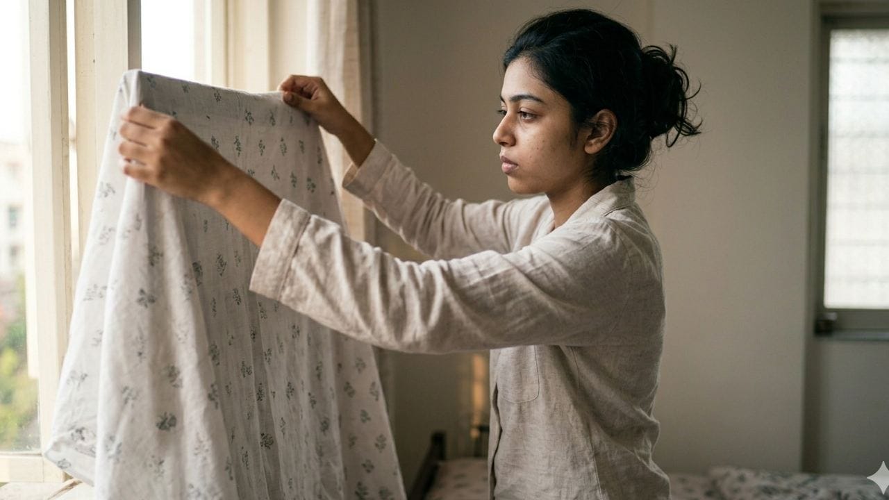 বাস্তু ও জ্যোতিষ শাস্ত্রে পরামর্শ দেওয়া হয়েছে যে, শোবার ঘরের আয়না সব সময় ঢেকে রাখা উচিত। বিশেষ করে রাতে ঘুমানোর আগে আয়নার ওপর একটি কাপড় বা পর্দা টেনে দেওয়া অত্যন্ত জরুরি। এতে ঘরের পজিটিভ এনার্জি সংরক্ষিত থাকে এবং সকালে ভুলবশত আয়না দেখার ঝুঁকি কমে। Gemini AI