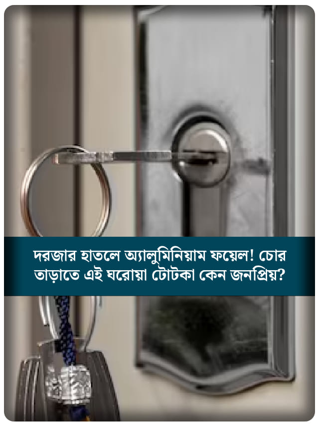 দরজার হাতলে অ্যালুমিনিয়াম ফয়েলেই বাজিমাত! চোর তাড়াতে কী করবেন জানুন