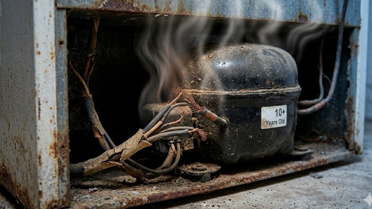 যাঁদের ফ্রিজ ১০ বছরের বেশি পুরনো, তাঁদের বিশেষ সাবধানতা প্রয়োজন। পুরনো মডেলের যন্ত্রাংশ ও তারের ইনসুলেশন দ্রুত গরম হয়ে যায়। নিয়মিত সার্ভিসিং না করালে পুরনো ফ্রিজ থেকে দুর্ঘটনার ঝুঁকি বাড়ে। Gemini AI