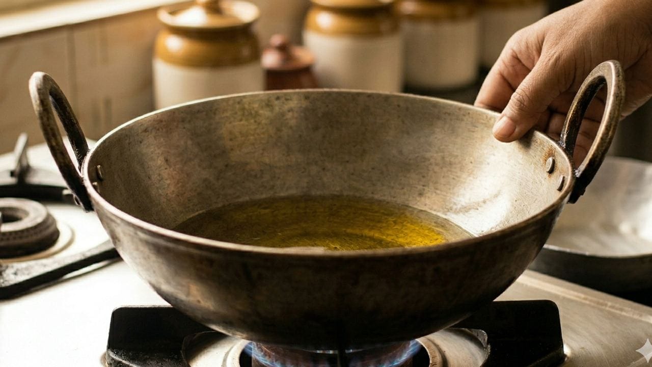 খুব পাতলা বা নিম্নমানের কড়াই হলে তাপ সমানভাবে ছড়ায় না, ফলে কিছু জায়গা পুড়ে যায় আর বাকিটা কাচা থাকে। আলুভাজার জন্য সর্বদা ভারী তলার কড়াই ব্যবহার করার চেষ্টা করুন। এতে তাপের ভারসাম্য বজায় থাকে এবং রান্না হয় নিখুঁত। Gemini AI