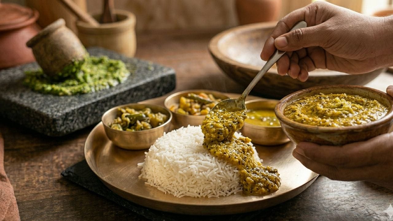 তৈরি হয়ে গেল খাঁটি ঘরোয়া পদ্ধতিতে বানানো কাঁচা আমের কাসুন্দি। গরম ভাতের সঙ্গে মেখে হোক কিংবা বিকেলের স্ন্যাকসের সঙ্গে— এই স্বাদ আপনাকে মুগ্ধ করবেই। দেরি না করে আজই বাড়িতে বানিয়ে ফেলুন এই সাবেকি পদ। Gemini AI