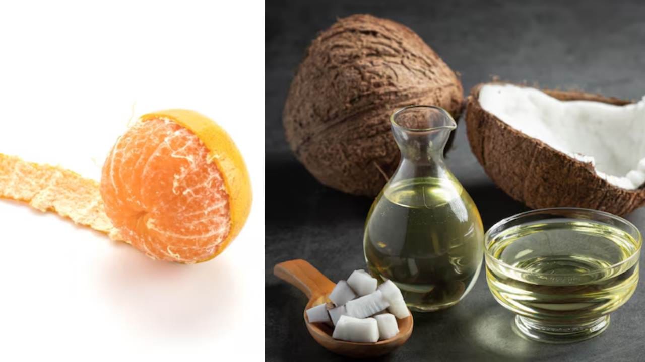 কমলালেবুর শুকনো খোসা গুঁড়ো করে তার সঙ্গে সামান্য নারকেল তেল মিশিয়ে নিন। এই মিশ্রণটি কনুই ও হাঁটুতে লাগিয়ে রাখুন এবং ২ মিনিট মালিশ করুন। তেলটি ত্বকে শোষিত হওয়ার পর অতিরিক্ত খোসাগুলি কাপড় দিয়ে পরিষ্কার করে নিন। Free pik